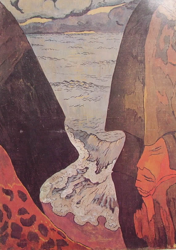 Cliffs near Camaret (1892) Georges Lacombe tablo - Dekolata