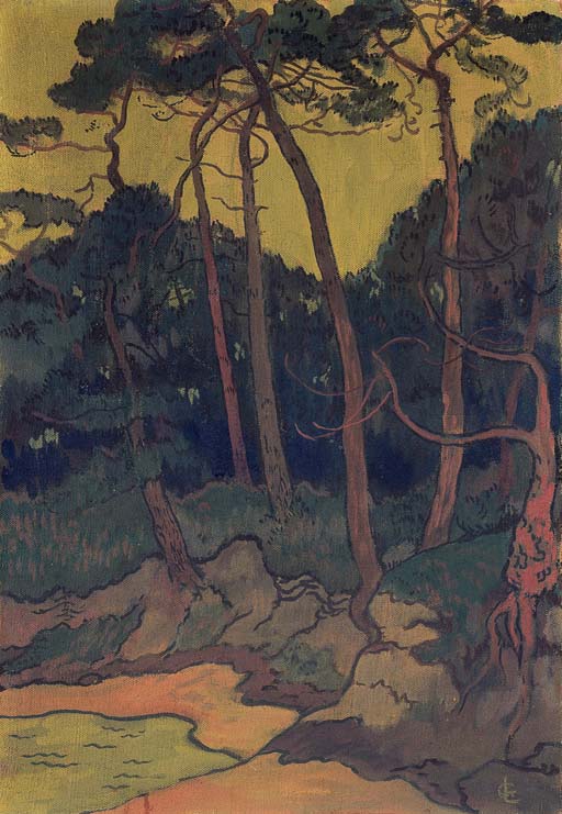 Pines on the shore (1894) – Georges Lacombe Tablo