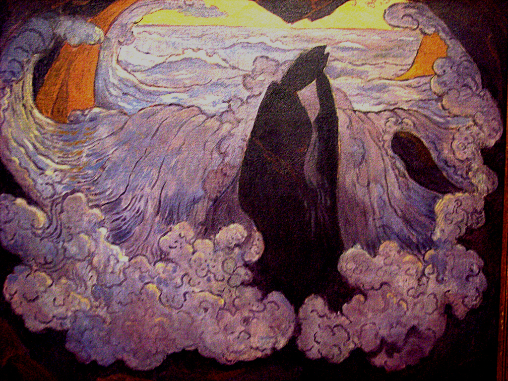 The Violet Wave (1895) – Georges Lacombe Tablo