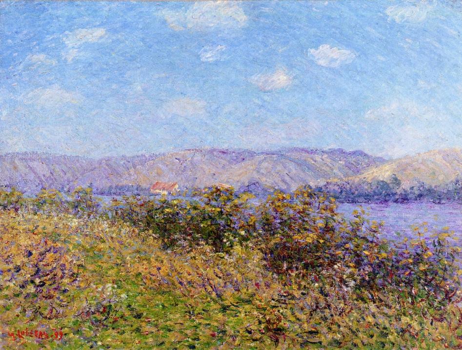 Banks of the Seine in Summer, Tournedos sur Seine (1899) Gustave Loiseau tablo - Dekolata