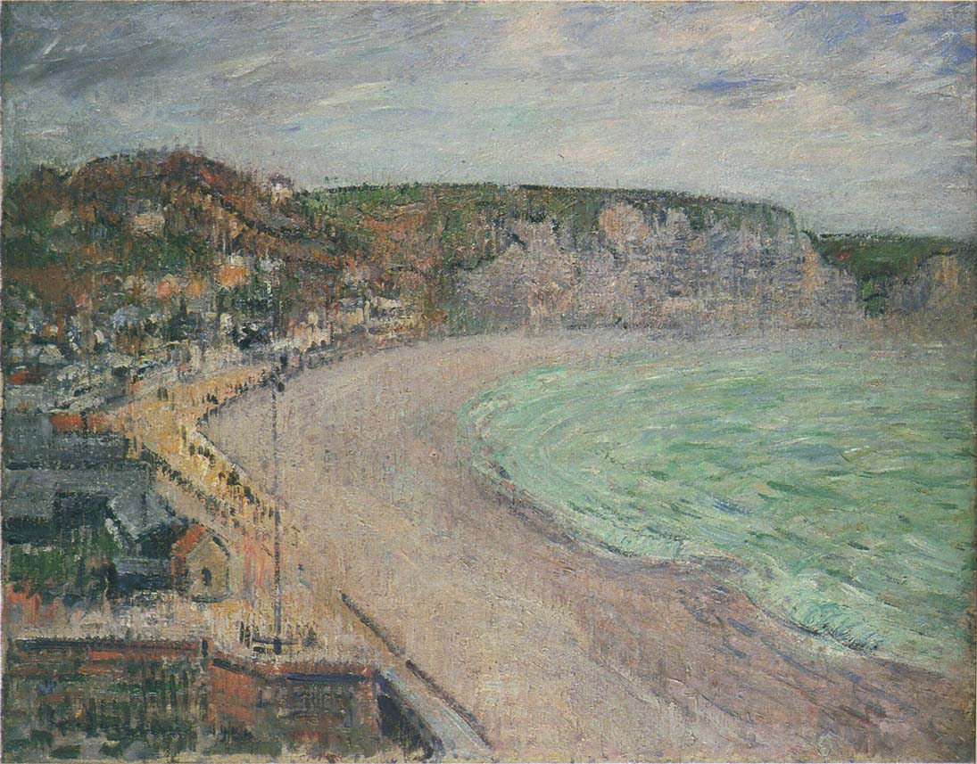 Beach at Fecamp (1920) Gustave Loiseau tablo - Dekolata