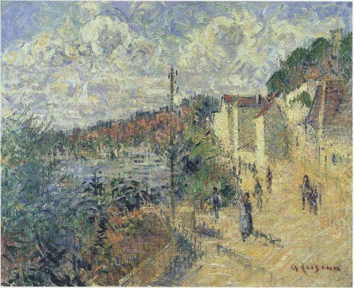 Beynac Quay at Bordeaux Gustave Loiseau tablo - Dekolata