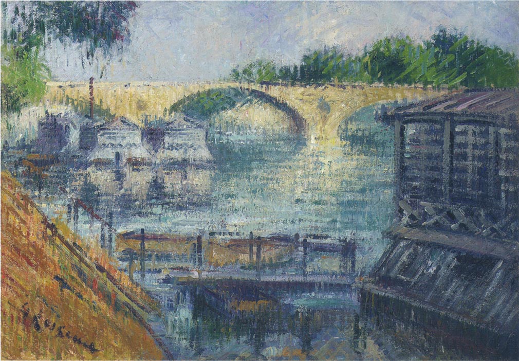 Boats on the Seine Gustave Loiseau tablo - Dekolata