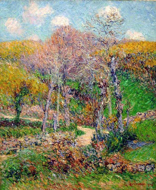 Breton landscape (1903) Gustave Loiseau tablo - Dekolata