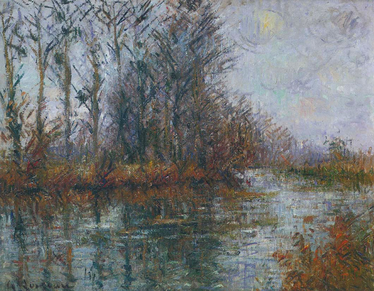 By the Eure River Gustave Loiseau tablo - Dekolata
