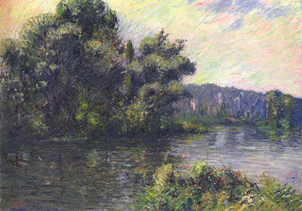 By the Eure River (1910) Gustave Loiseau tablo - Dekolata