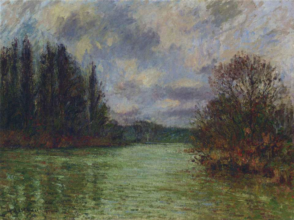 By the Oise River (1892) – Gustave Loiseau Tablo
