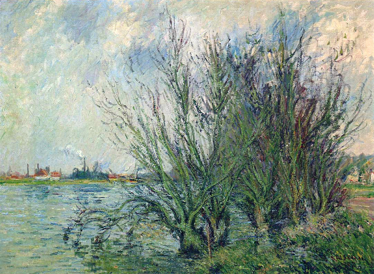By the Oise River (1908) Gustave Loiseau tablo - Dekolata