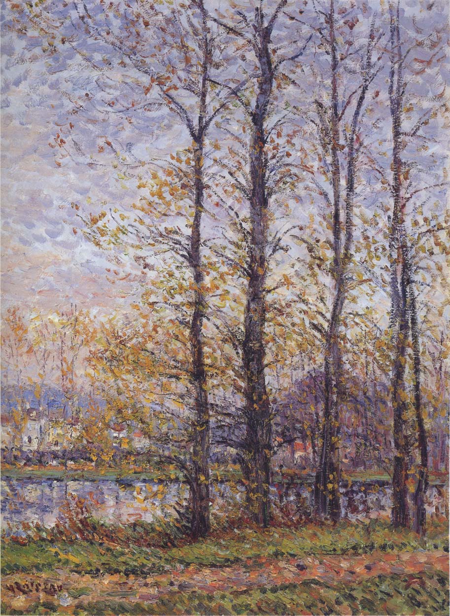 By the Oise at Precy Gustave Loiseau tablo - Dekolata