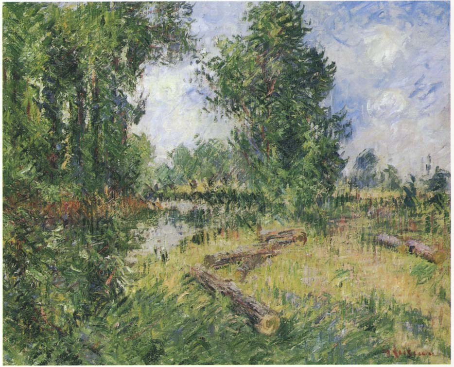 By the Orne River near Caen Gustave Loiseau tablo - Dekolata