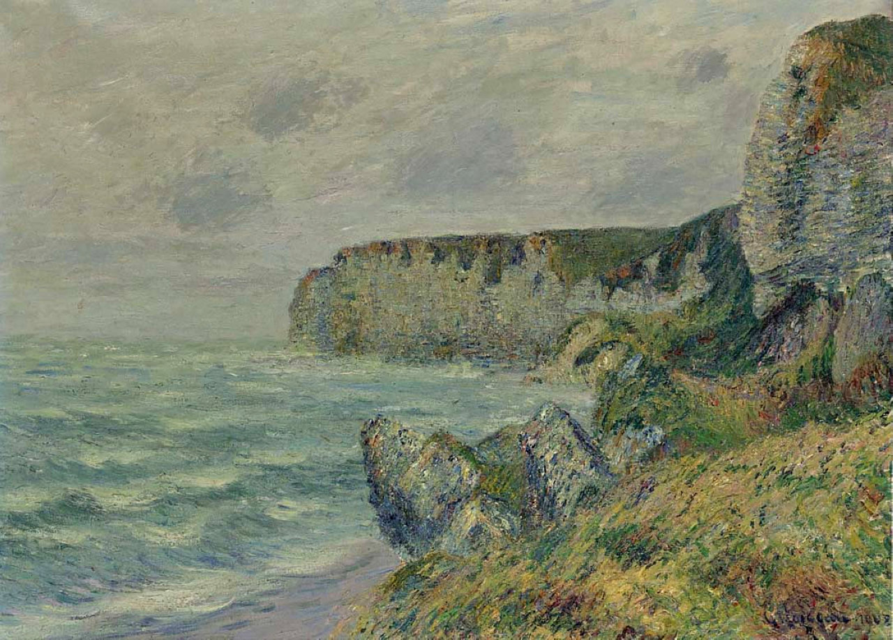 Cliffs at Saint Jouin (1908) Gustave Loiseau tablo - Dekolata
