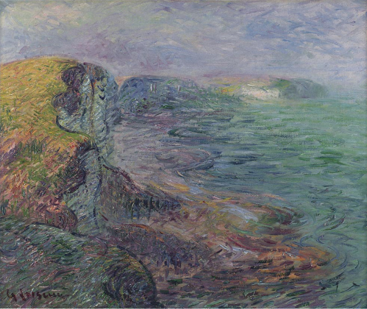 Cliffs at Yport Gustave Loiseau tablo - Dekolata