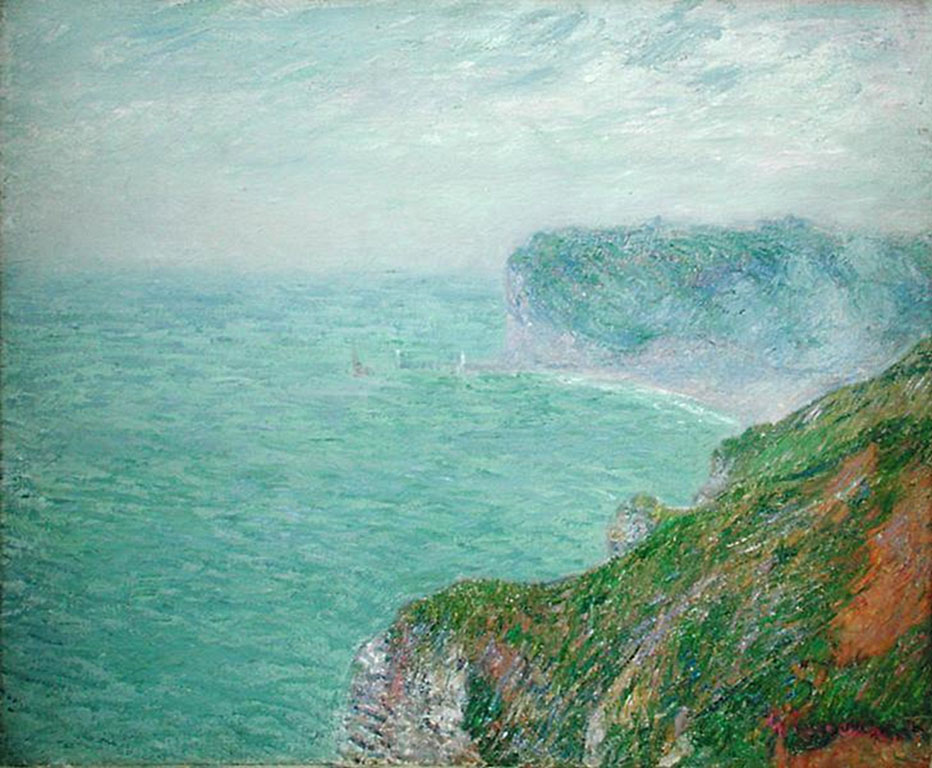 Cliffs in Normandy (1910) Gustave Loiseau tablo - Dekolata