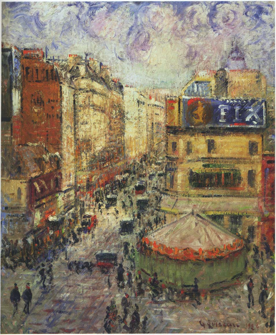 Cligancourt street (1920) – Gustave Loiseau Tablo