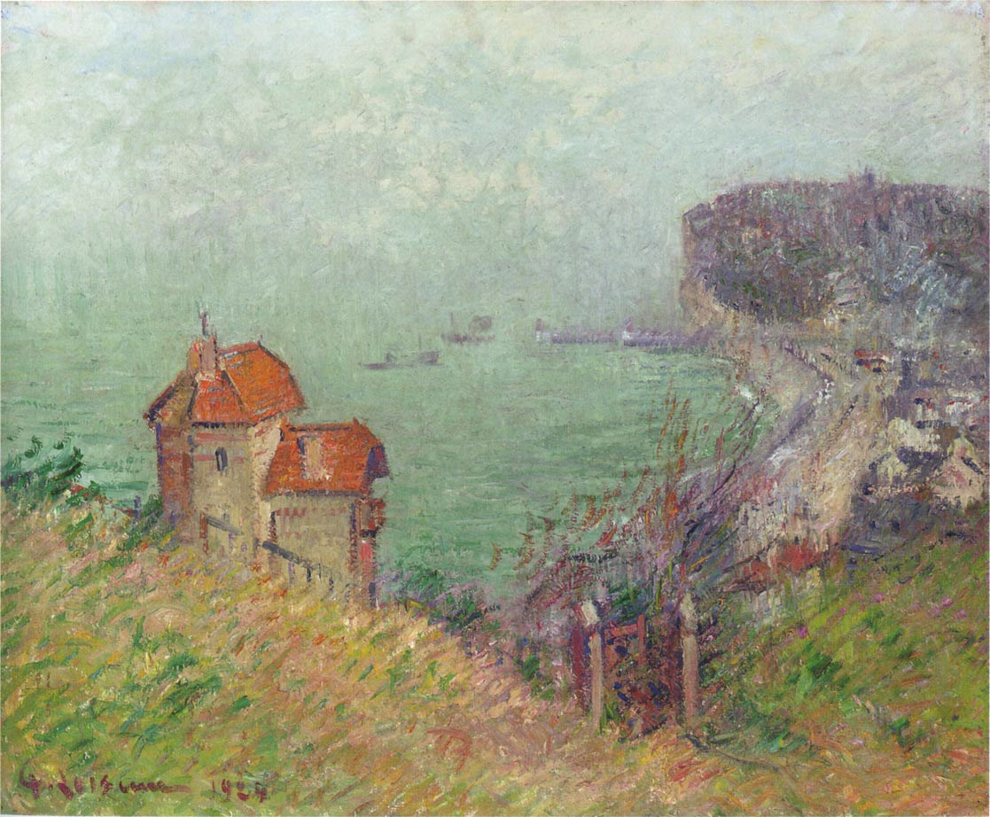 Fecamp Gray Weather (1920) Gustave Loiseau tablo - Dekolata