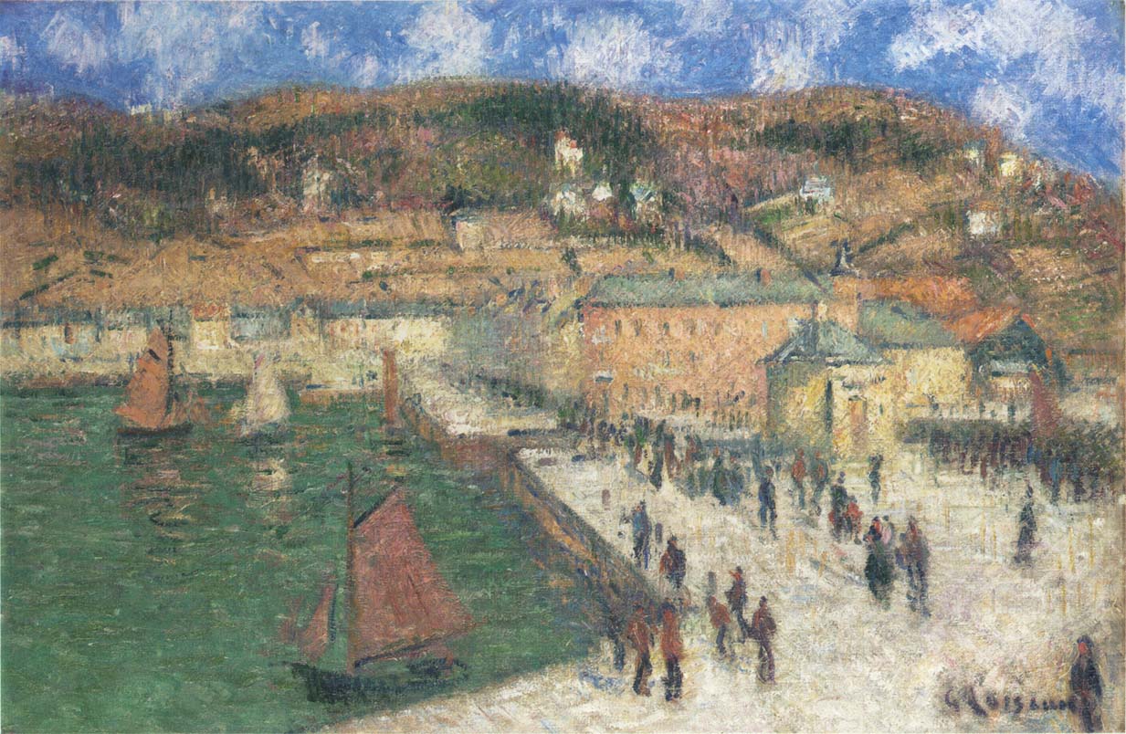 Grand Quay, Fecamp – Gustave Loiseau Tablo
