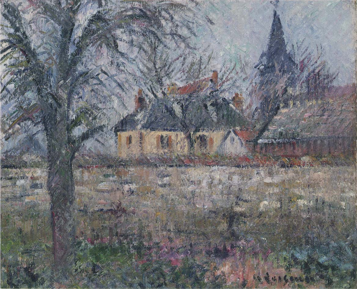 House of Monsieur de Irvy near Vaudreuil Gustave Loiseau tablo - Dekolata