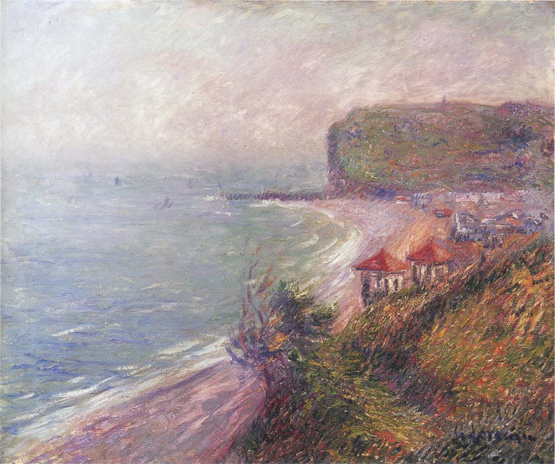 Jetty at Fecamp Gustave Loiseau tablo - Dekolata