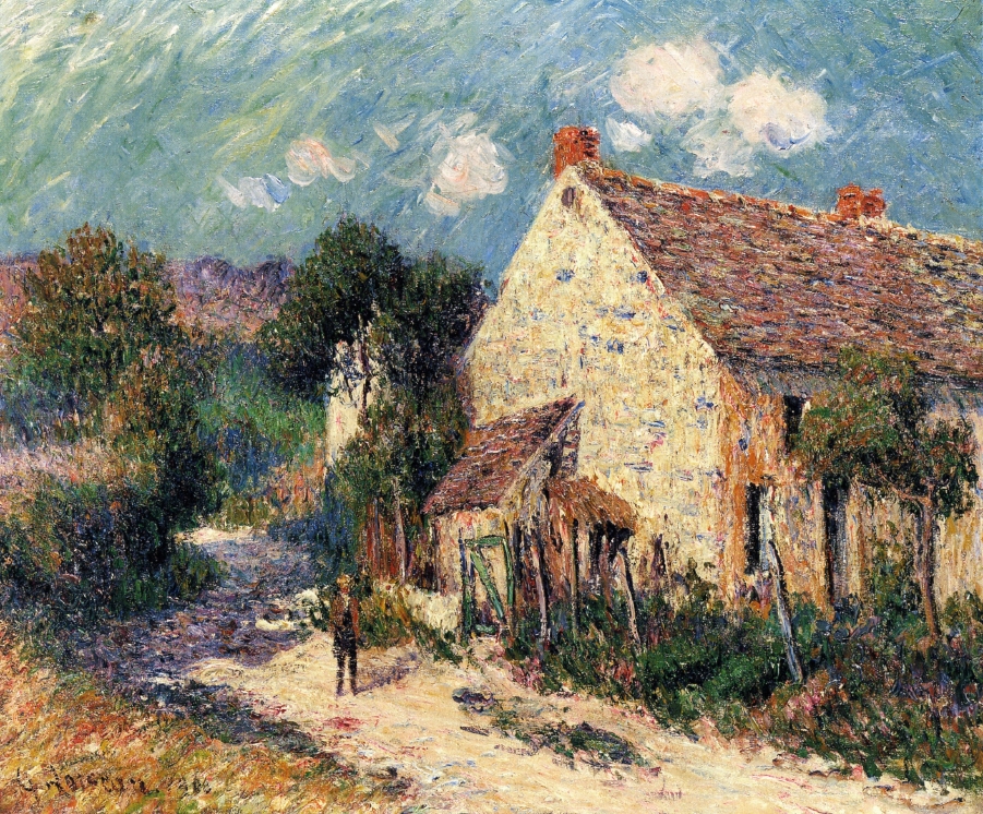 Landscape of Seine et Oise (1906) Gustave Loiseau tablo - Dekolata