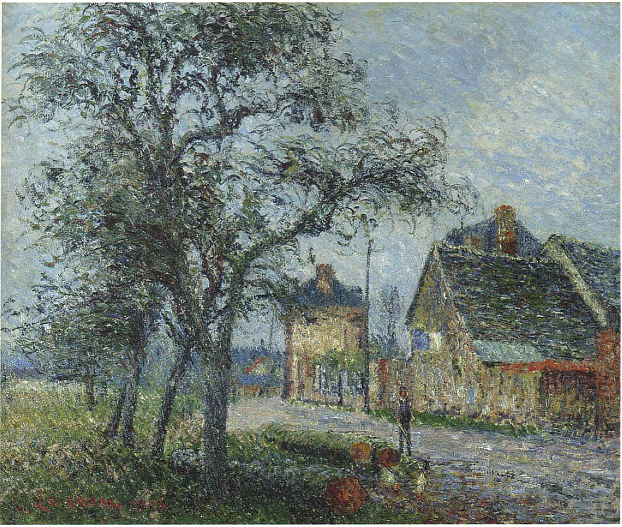 Louvier Road in Winter Gustave Loiseau tablo - Dekolata