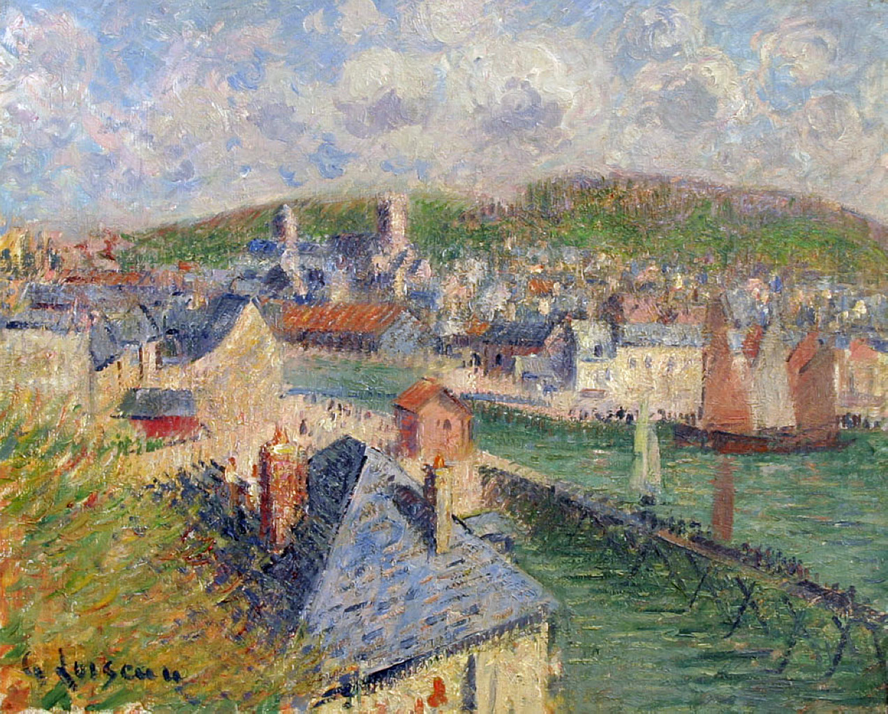 L’Avant Port De Fecamp (1912) – Gustave Loiseau Tablo