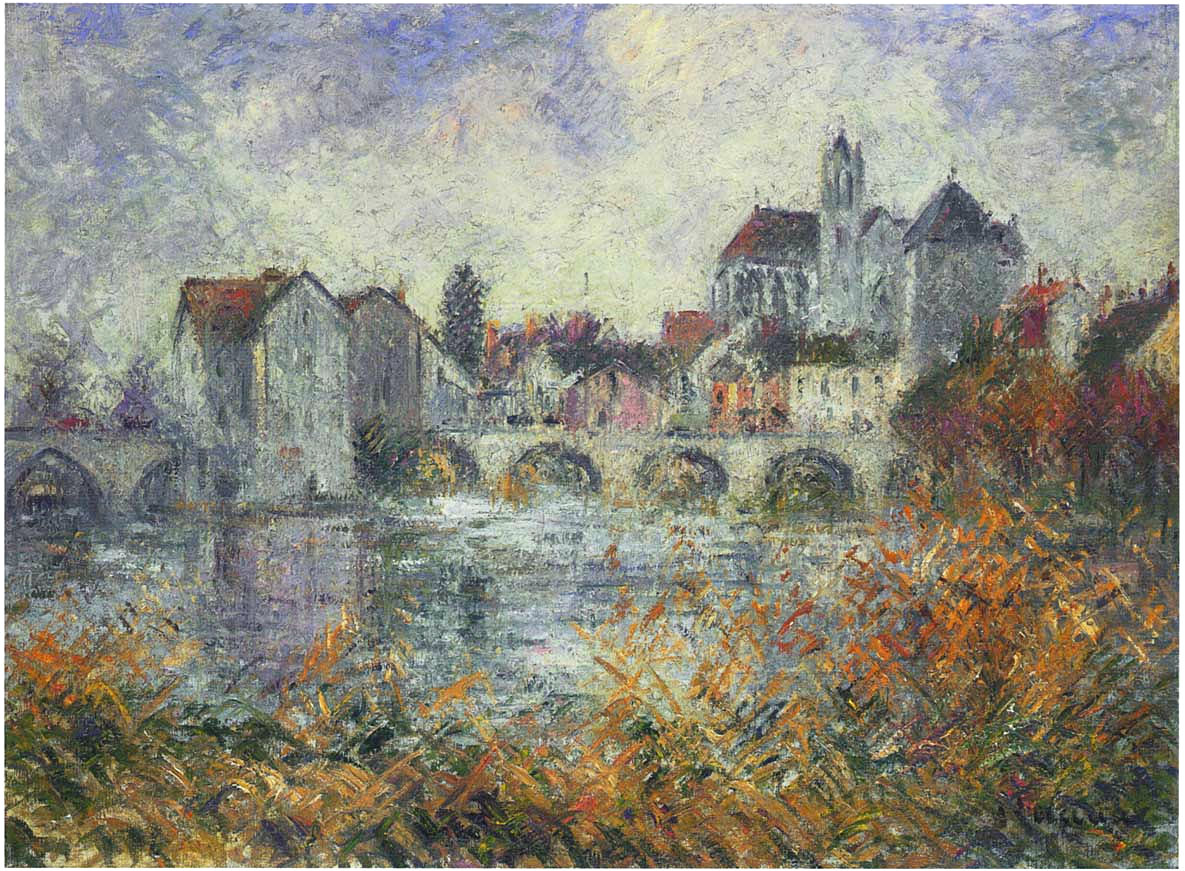 Moret on Loing Autumn Gustave Loiseau tablo - Dekolata
