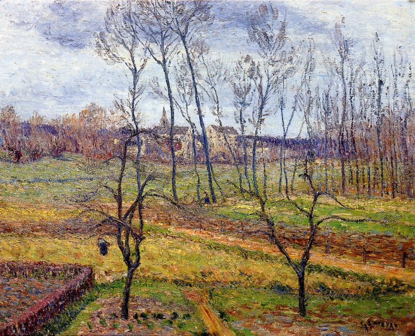 Overcast Weather at Nesles la Vallee (1896) Gustave Loiseau tablo - Dekolata