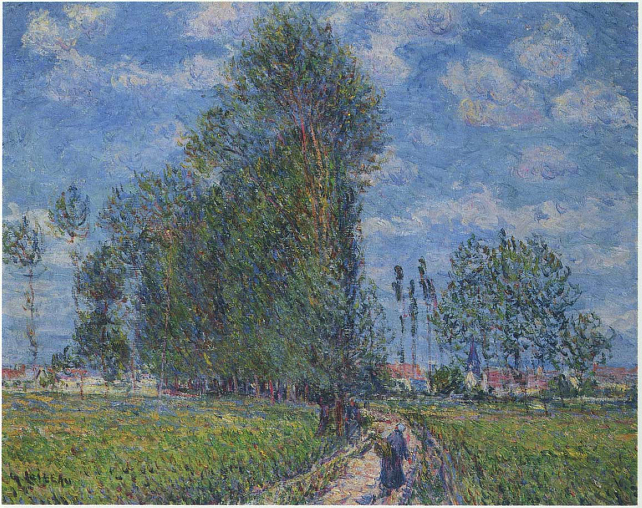 Path near Saint Cyr Vaudreuil (1900) Gustave Loiseau tablo - Dekolata