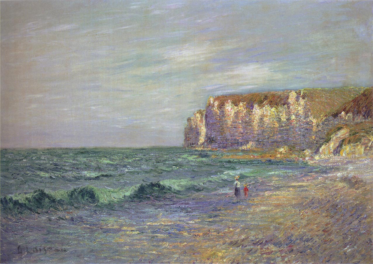 Petit Dalles at Normandy (1908) Gustave Loiseau tablo - Dekolata