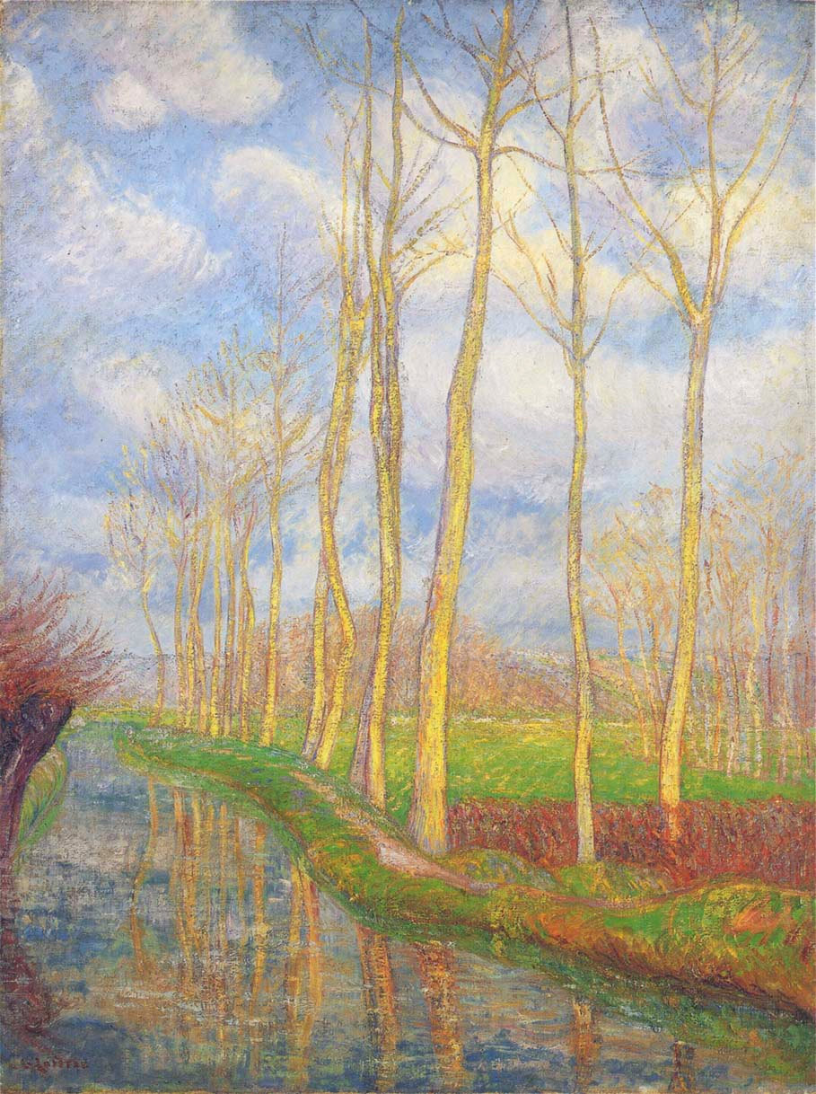 Poplars – Gustave Loiseau Tablo