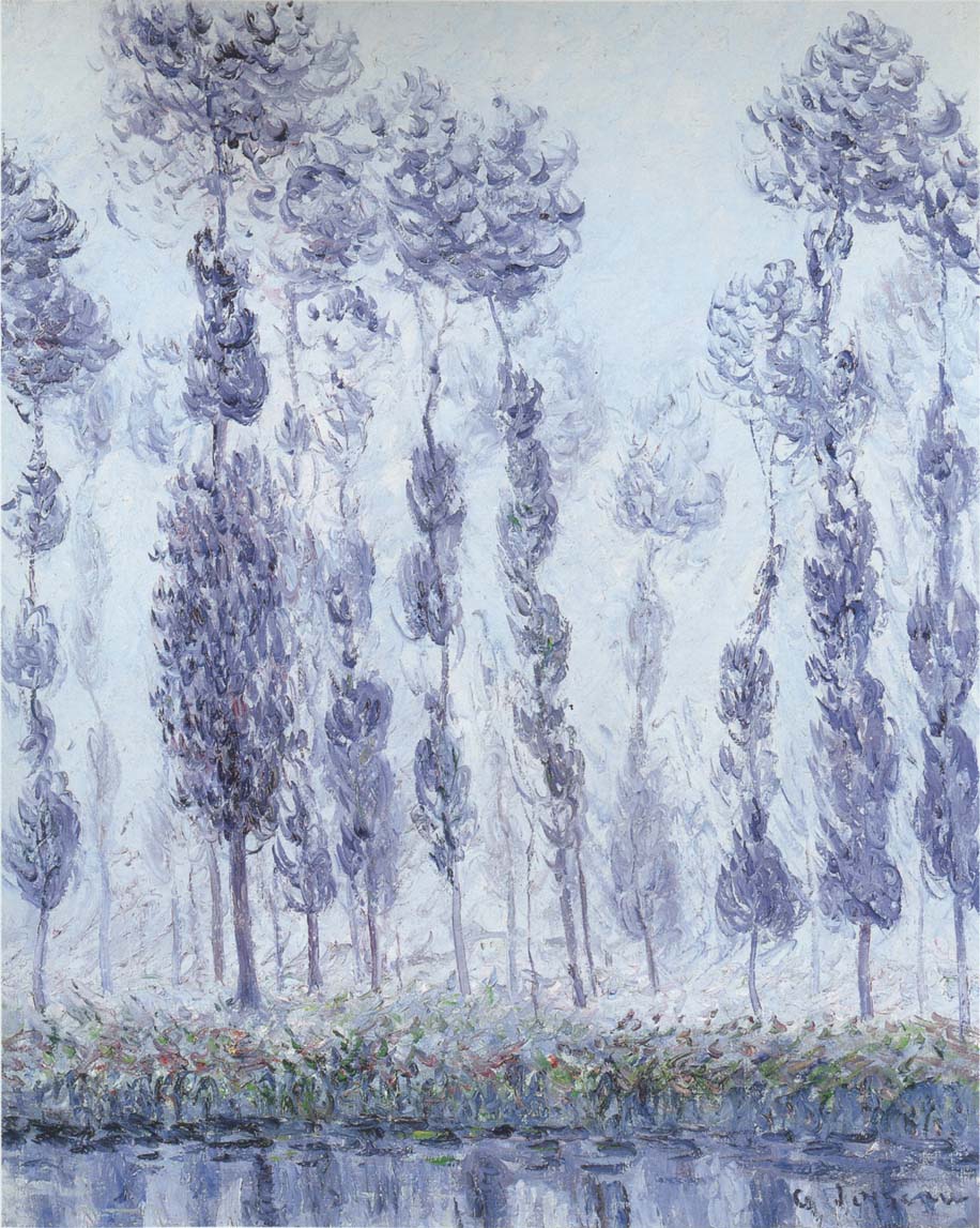 Poplars by the Eure River (1900) Gustave Loiseau tablo - Dekolata