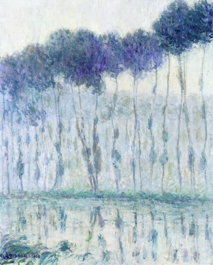 Poplars on the Banks of the Eure (1903) Gustave Loiseau tablo - Dekolata