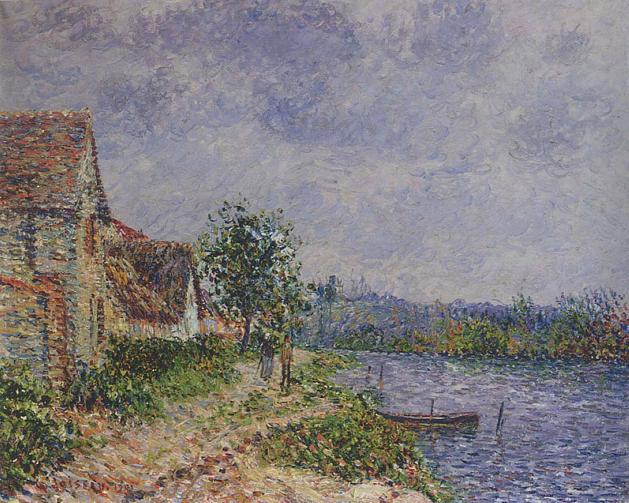 Port Joie (1901) Gustave Loiseau tablo - Dekolata