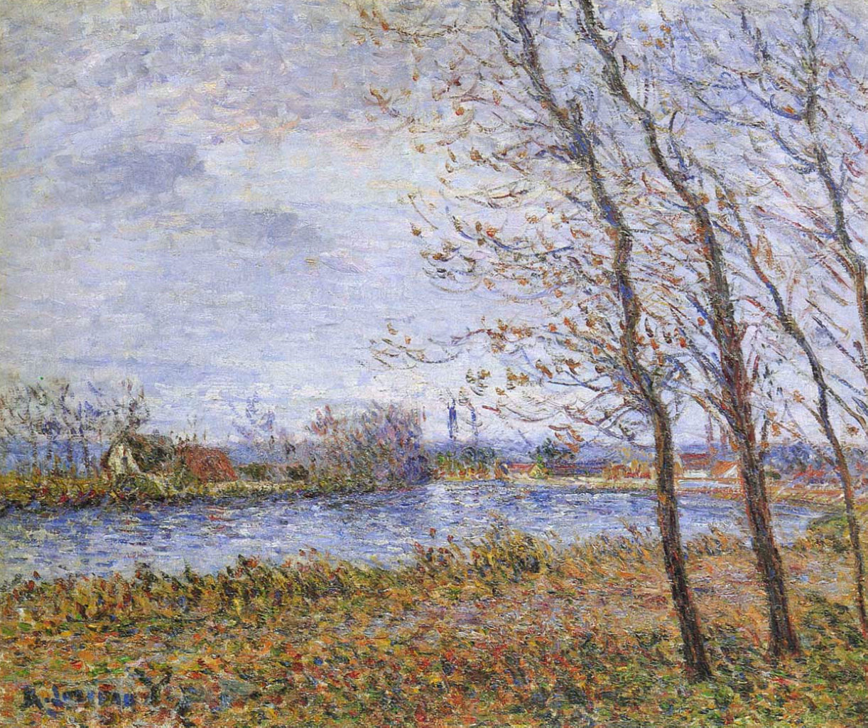 Port Pinche at the Turn of the Seine (1900) – Gustave Loiseau Tablo