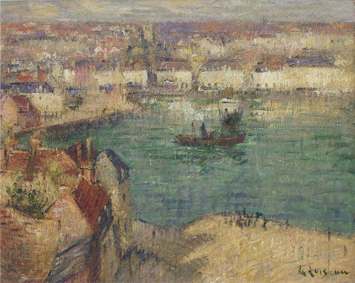 Red House near Port Marly Gustave Loiseau tablo - Dekolata