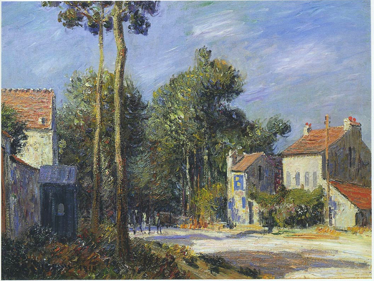Road to Versailles (1910) Gustave Loiseau tablo - Dekolata