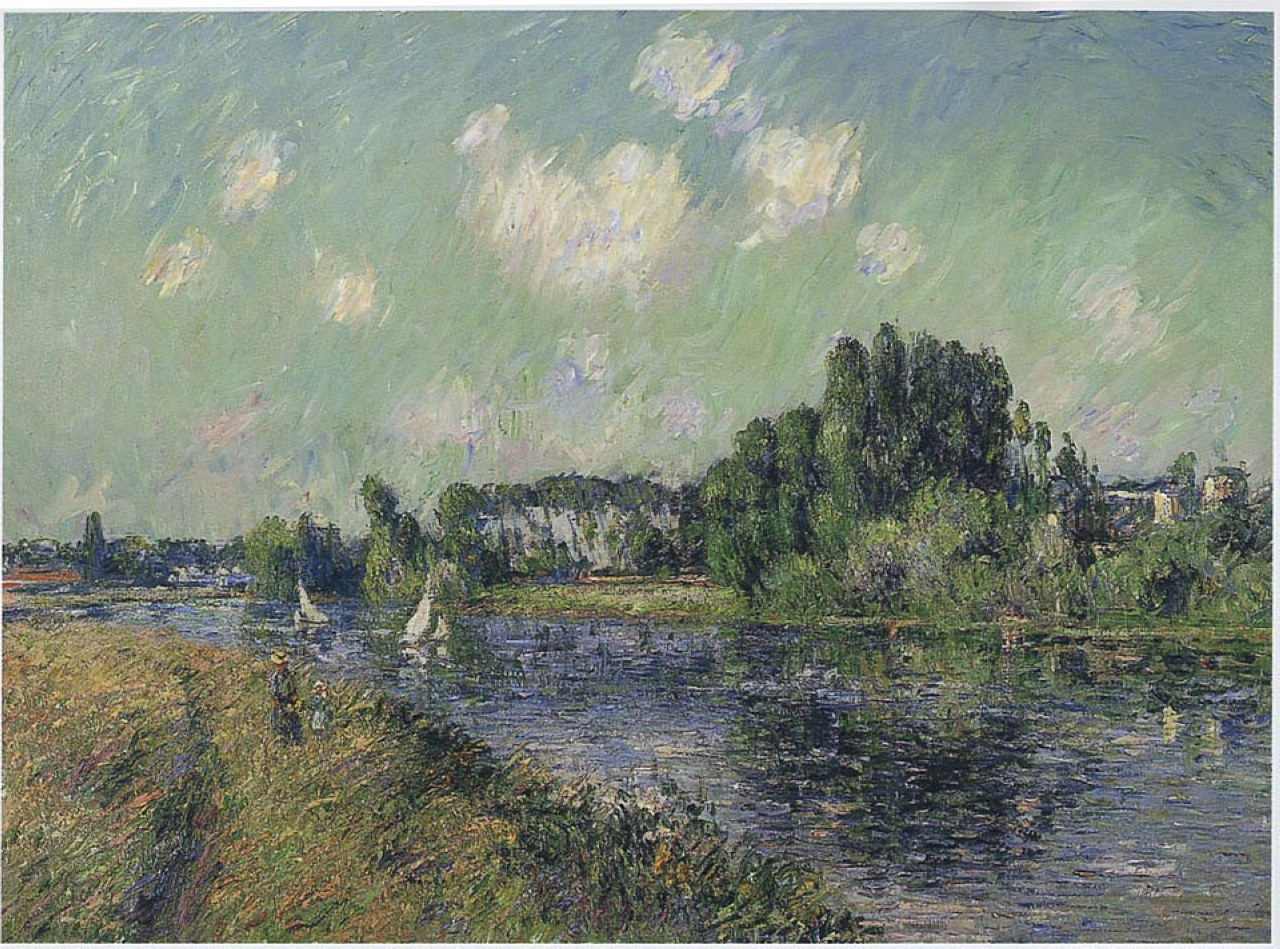 Sails on the Oise (1919) Gustave Loiseau tablo - Dekolata