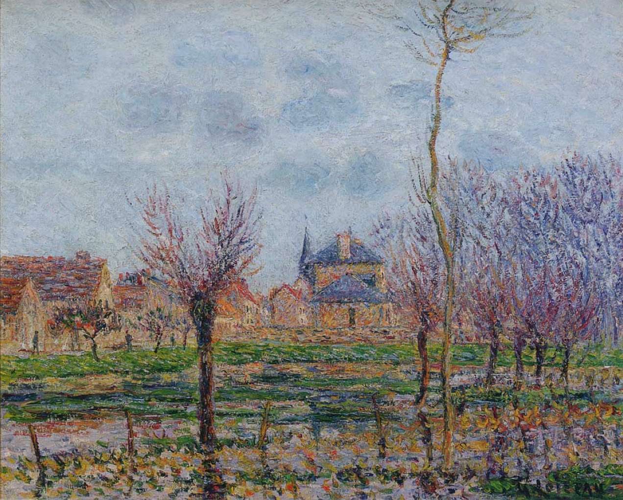 Saint Cyr du Vaudreuil Gustave Loiseau tablo - Dekolata