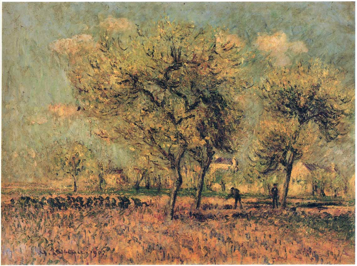 Spring Landscape (1907) Gustave Loiseau tablo - Dekolata