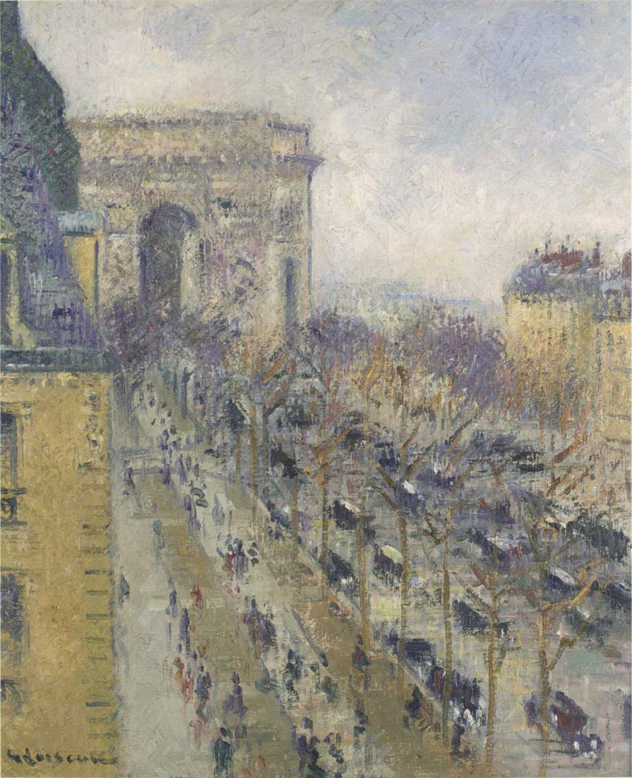 The Arc de Triomphe Friedland Avenue – Gustave Loiseau Tablo