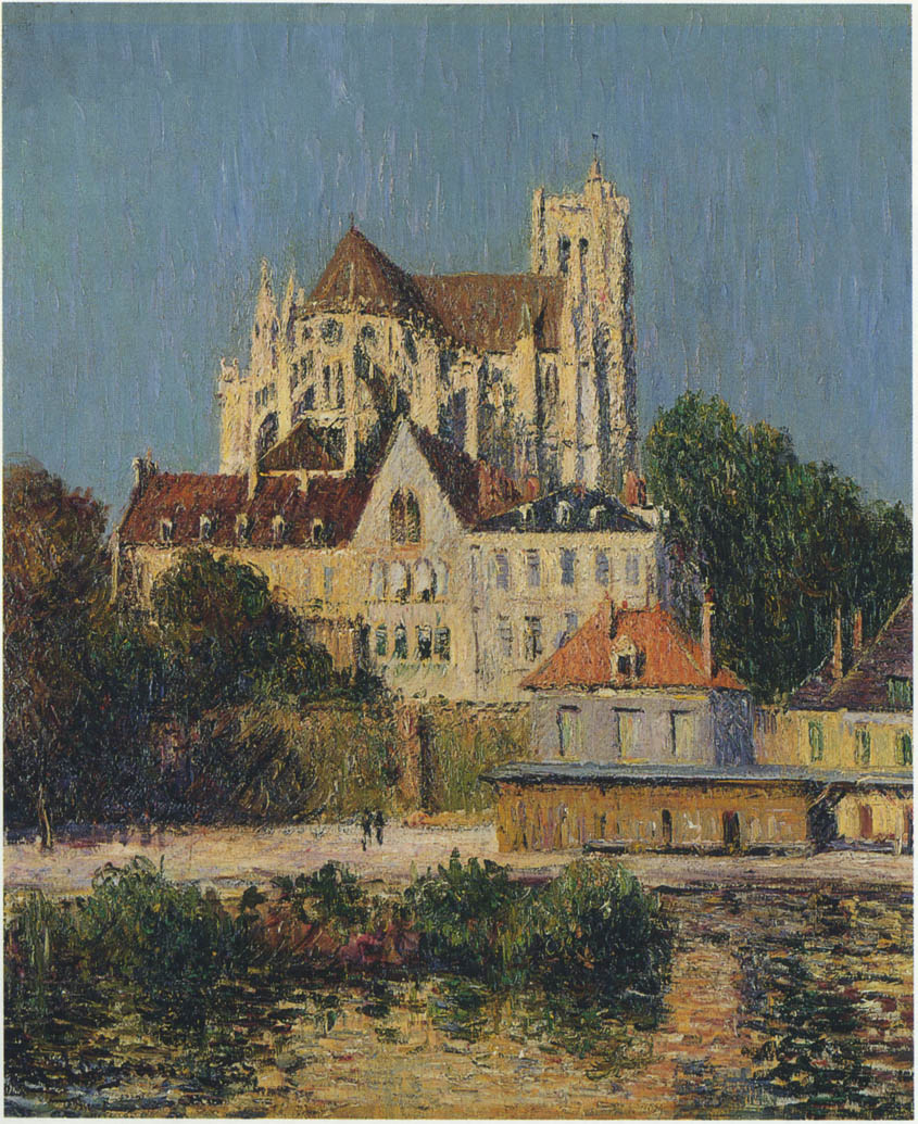 The Auxerre Cathedral (1907) Gustave Loiseau tablo - Dekolata