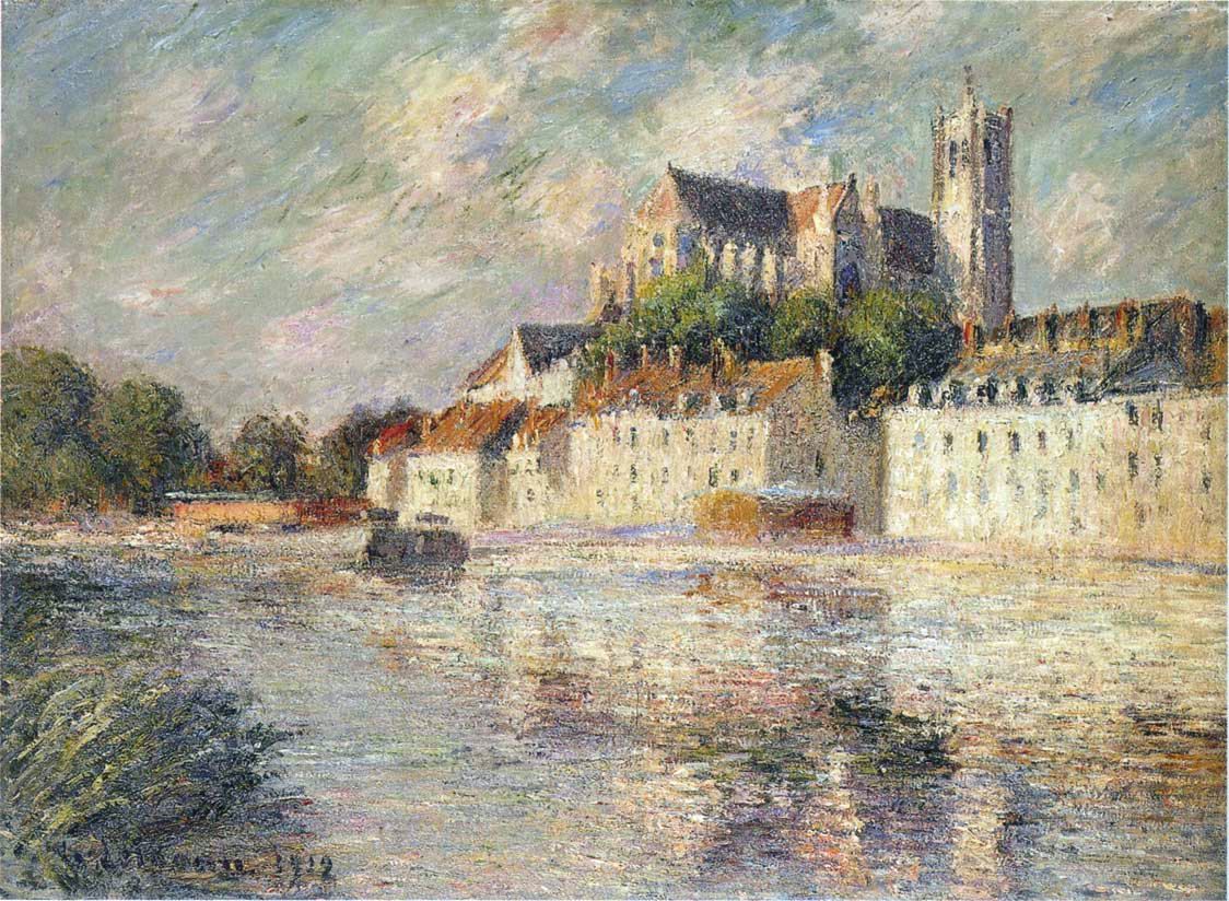 The Auxerre Cathedral (1912) – Gustave Loiseau Tablo