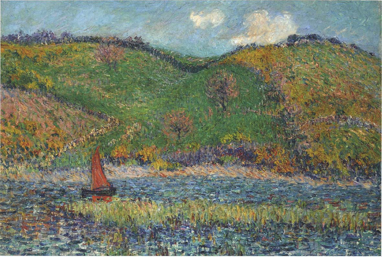 The Belon River Gustave Loiseau tablo - Dekolata