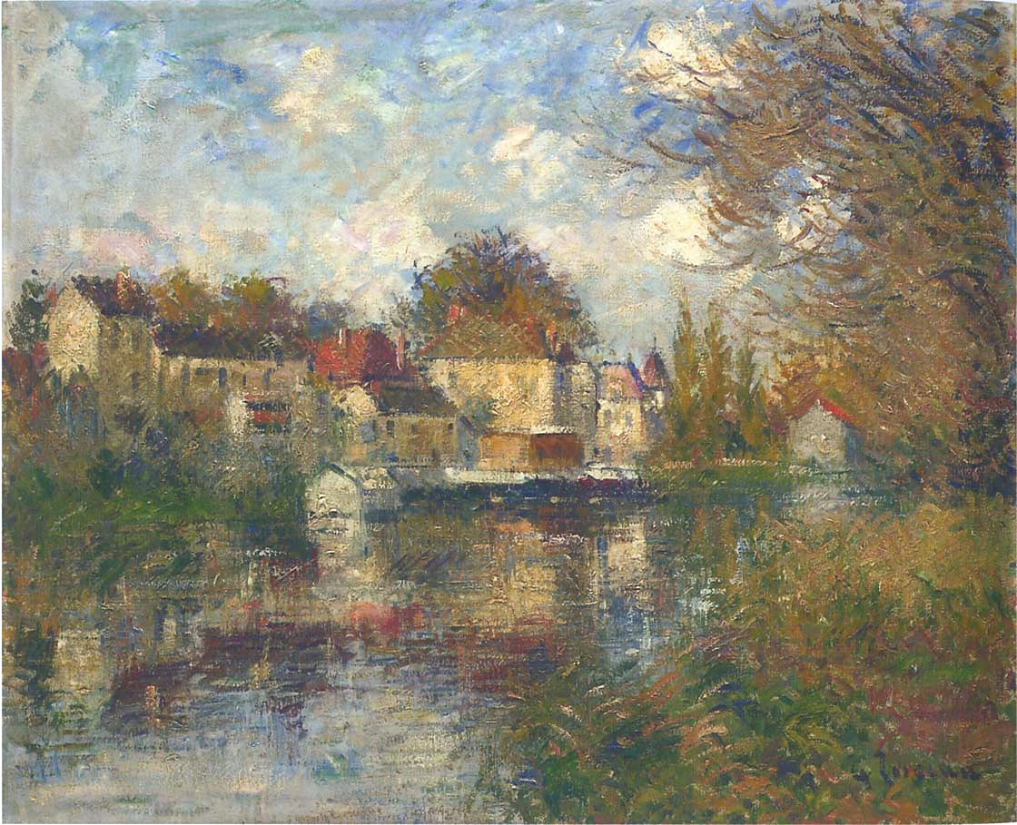 The Loing at Moret Gustave Loiseau tablo - Dekolata