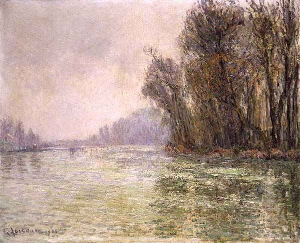 The Oise in Winter (1906) – Gustave Loiseau Tablo