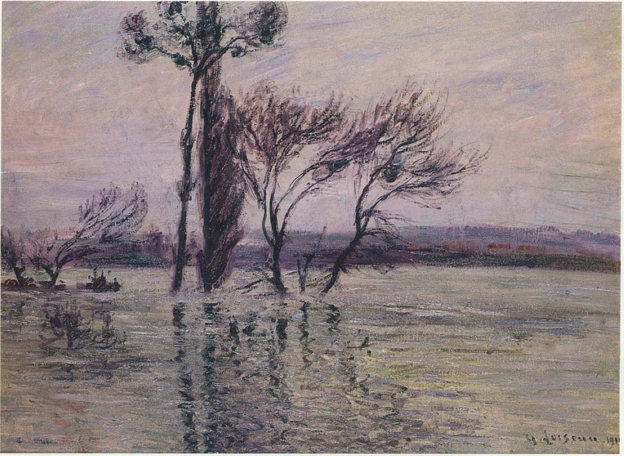 The Pointe de L Ile Under Water (1910) Gustave Loiseau tablo - Dekolata