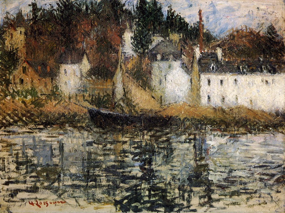 The Quay at Pont Aven Gustave Loiseau tablo - Dekolata