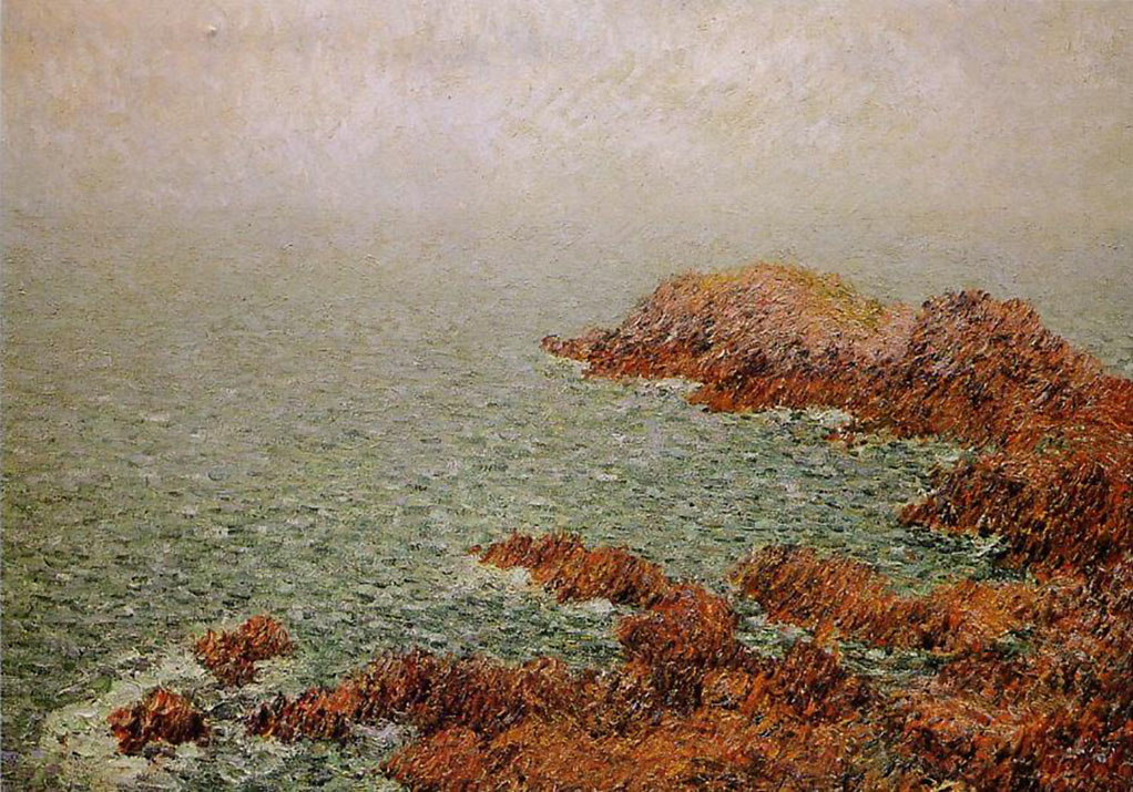 The Red Rocks Gustave Loiseau tablo - Dekolata