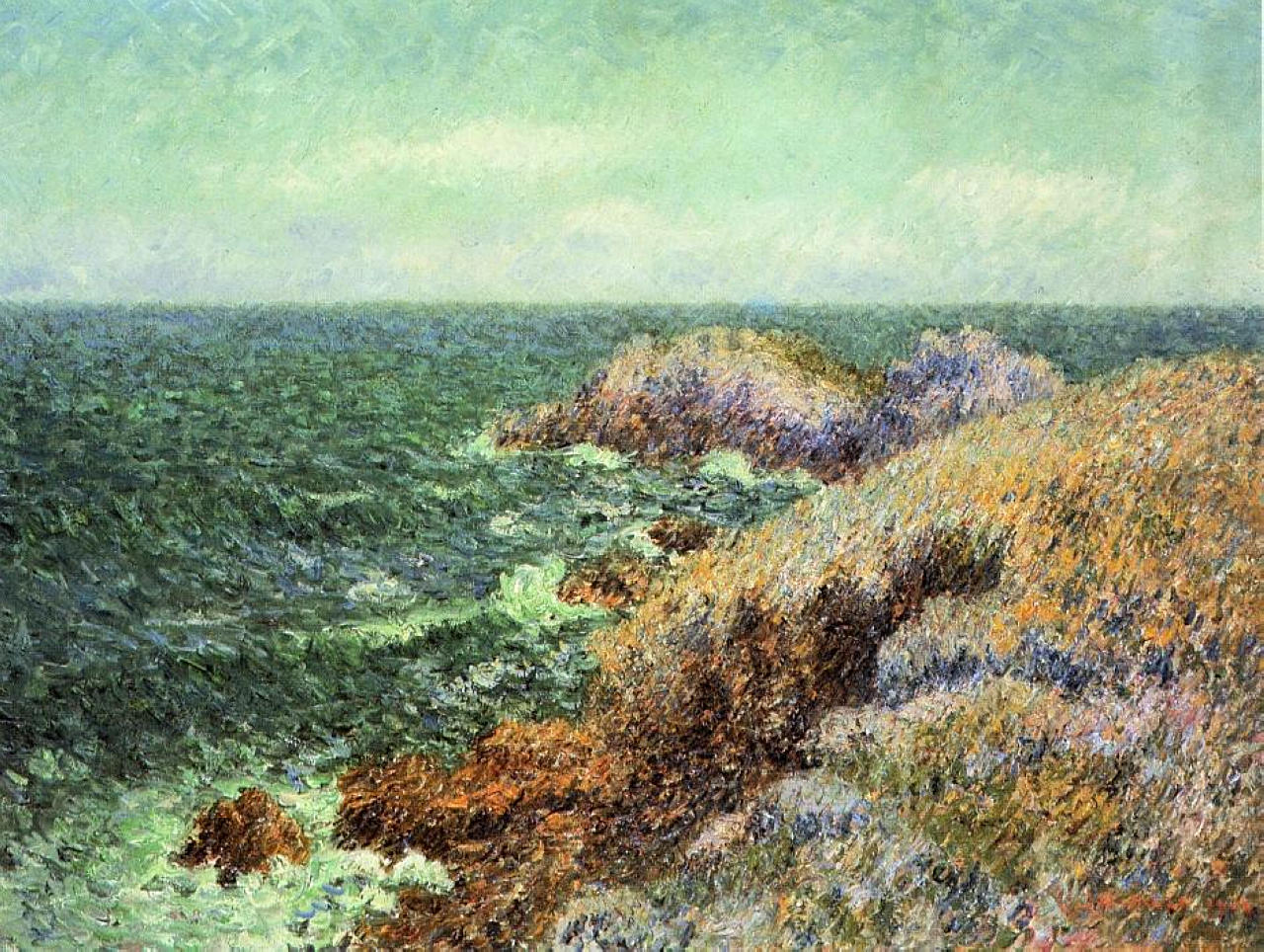The Rocks of Saint Lunaire (1904) Gustave Loiseau tablo - Dekolata
