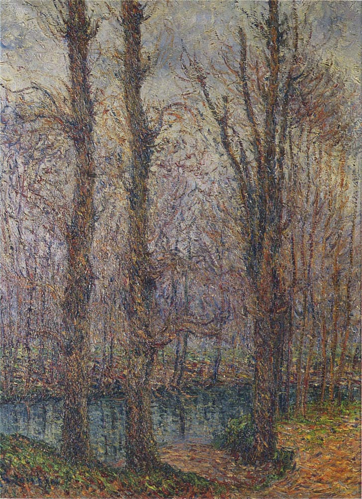 Trees by the River Gustave Loiseau tablo - Dekolata